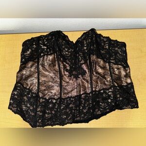 Cacique Black Lace Corset 26/28